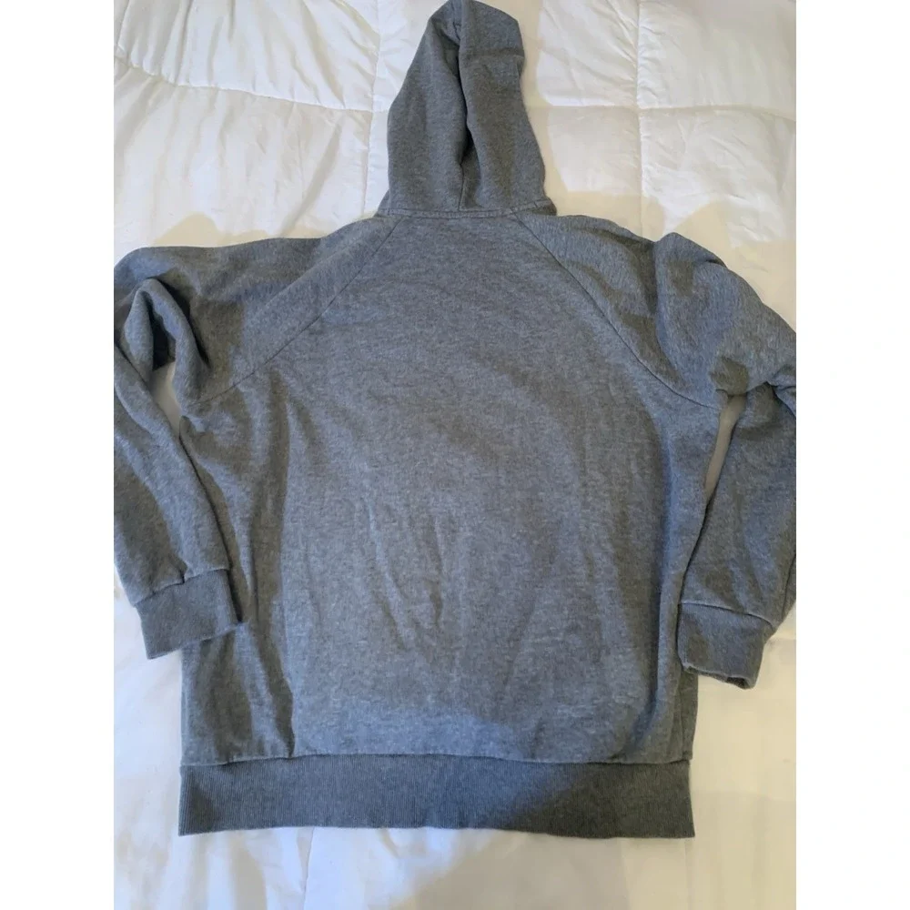 Under Armour Men's Hoodie Size L Grey Loose Fit Fleece Pullover - Picture 7 of 9